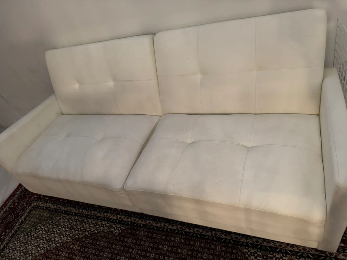White Sofa Bed - photo 3