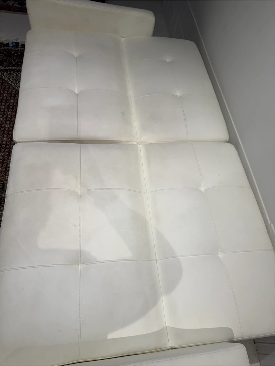 White Sofa Bed - photo 2