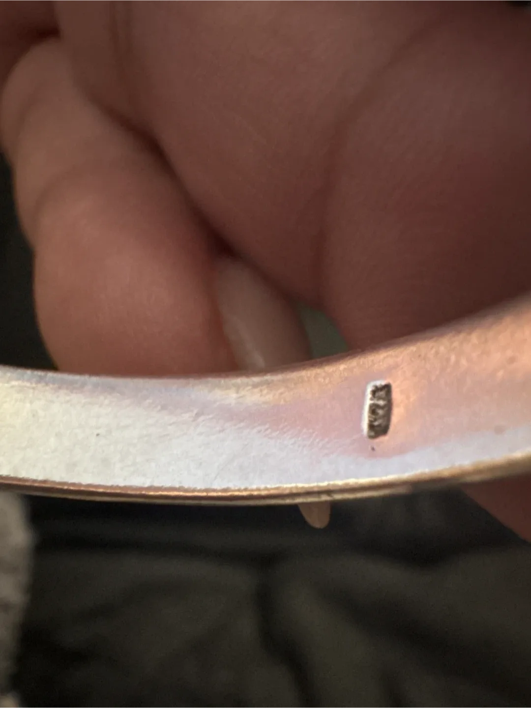 Authentic 925 Silver Genuine Moonstone Cuff Bracelet image indicator(4)