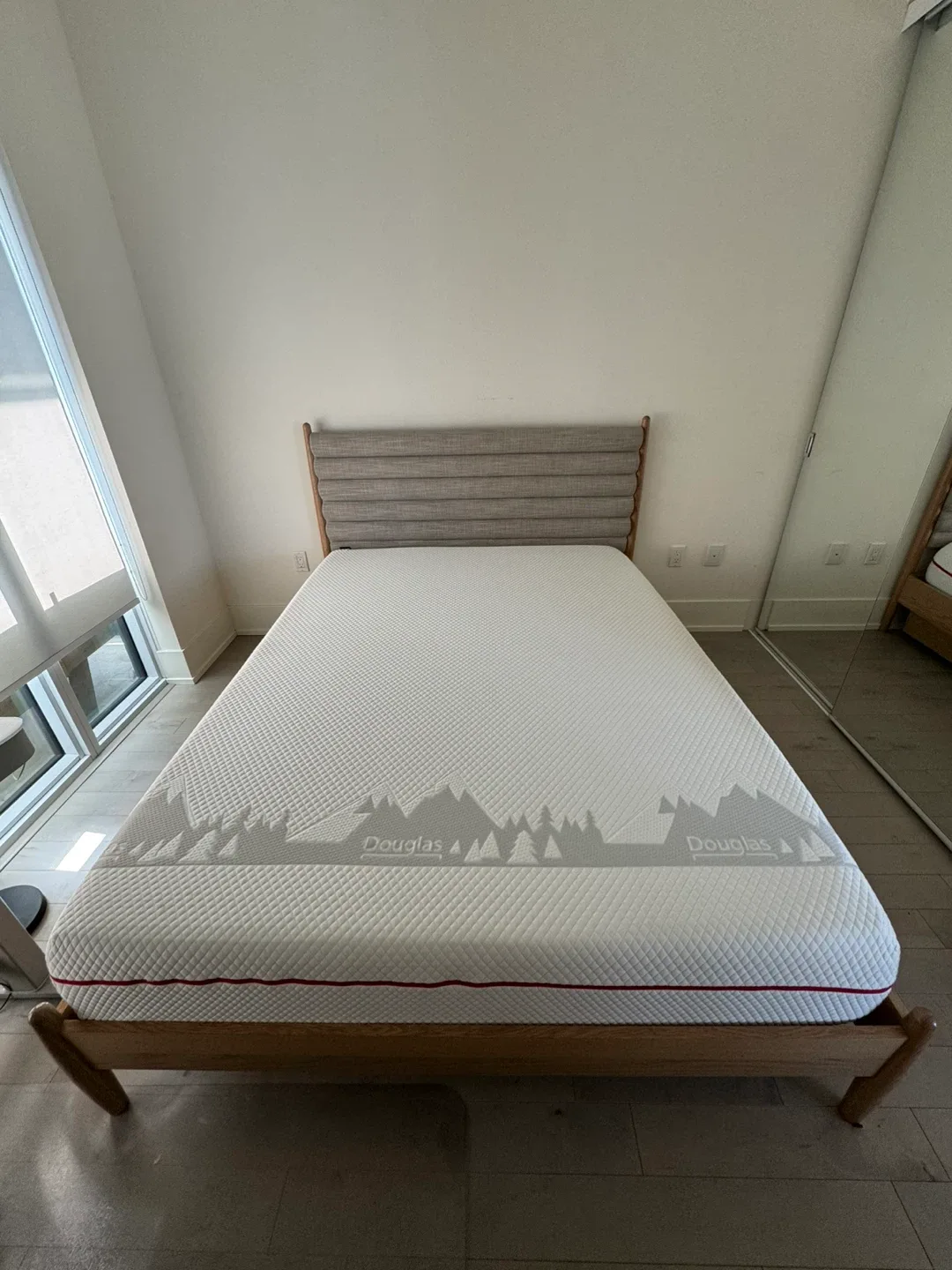 MOVING OUT SALE! Article Queen Size Bed Frame - Upholstered image indicator(3)