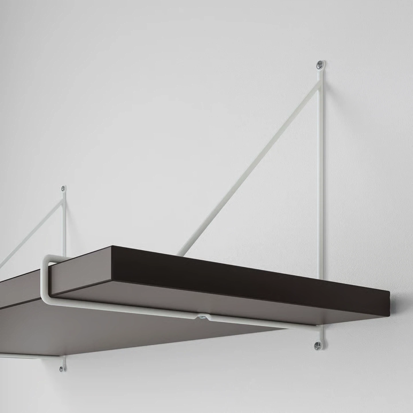 IKEA Wall shelves + brackets (3 shelves, gray/white) - photo 3