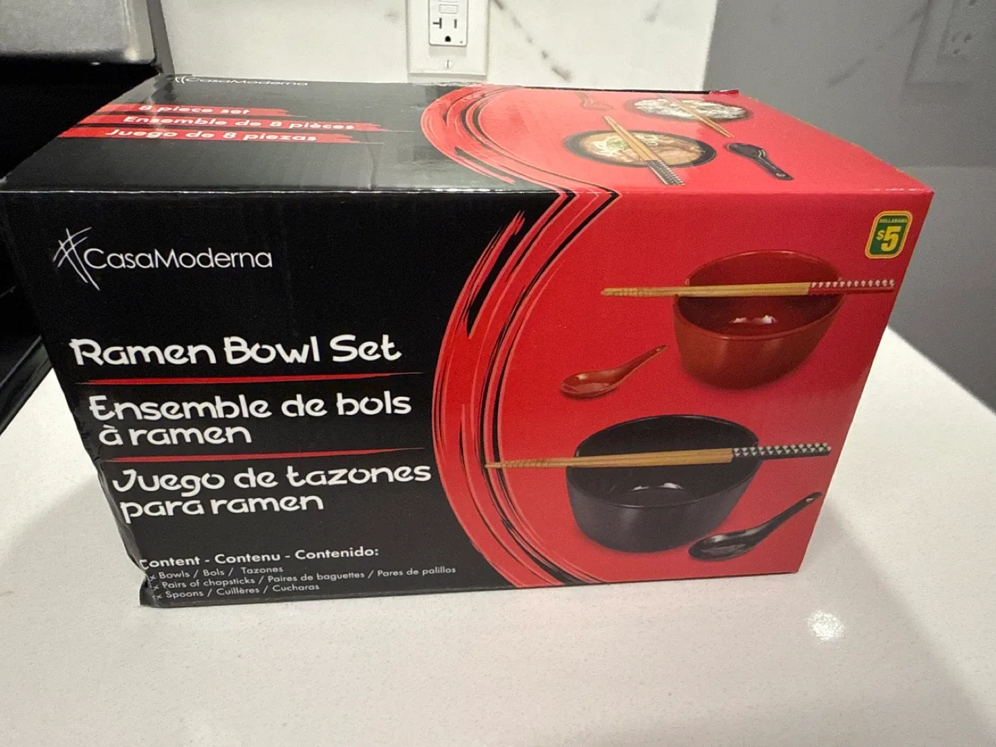 CasaModerna Ramen Bowl Set - 8 Piece Set