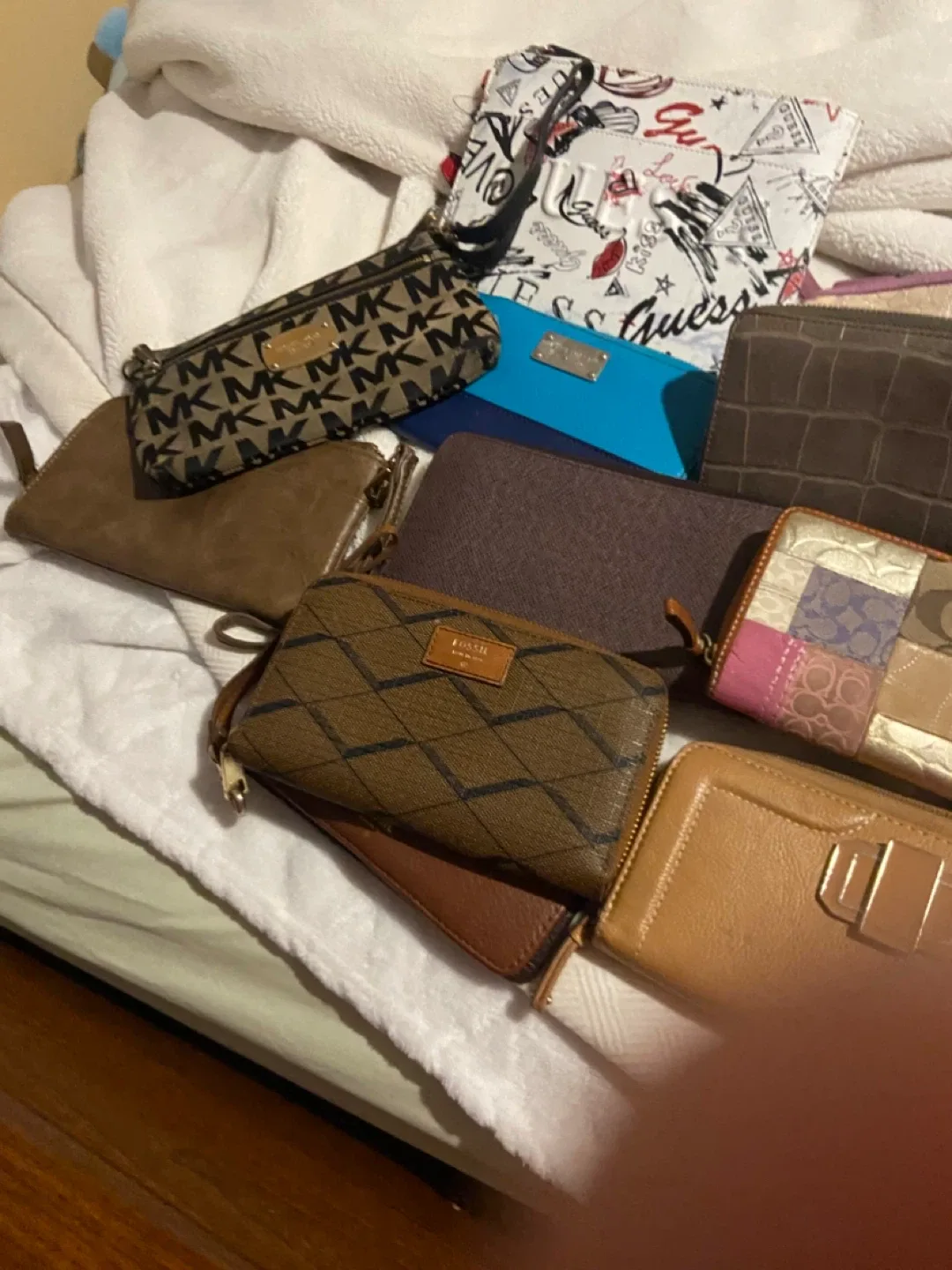 Mixed Wallets: Michael Kors, Fossil, Guess