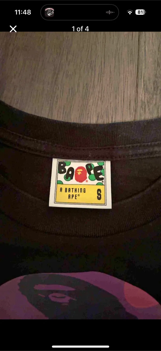 BAPE A Bathing Ape T-Shirt - Size S image indicator(2)