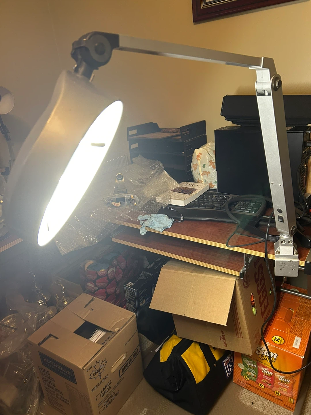 Adjustable LED Magnifying Lamp