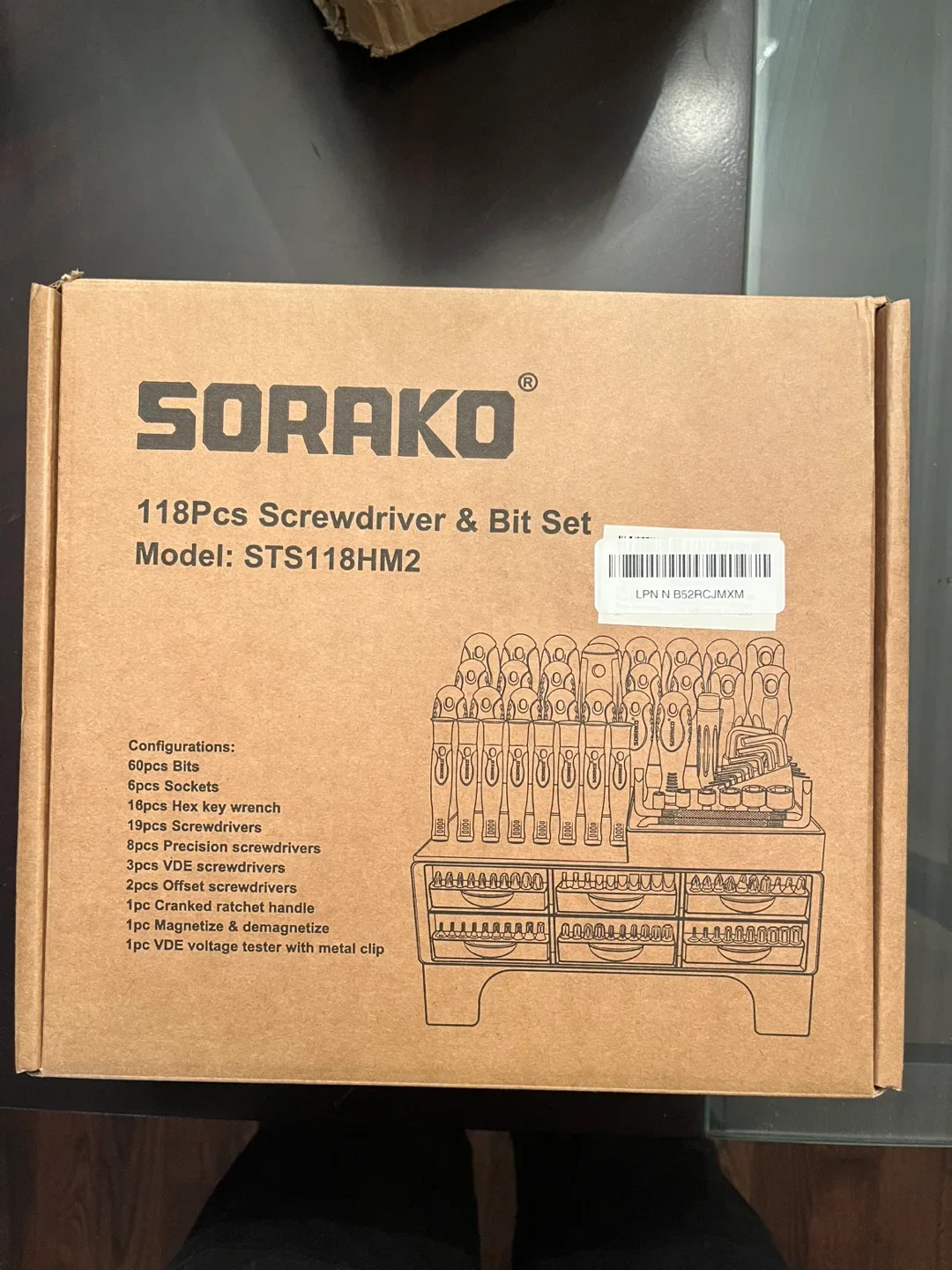 SORAKO 118Pcs Screwdriver & Bit Set - New image indicator(3)