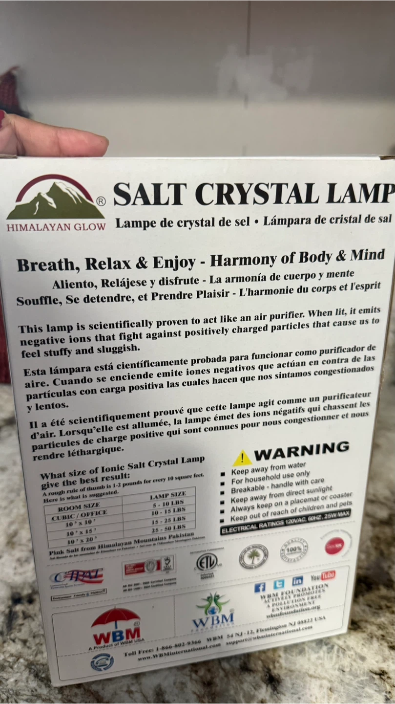 New Himalayan Glow Pink Salt Lantern Lamp - photo 2