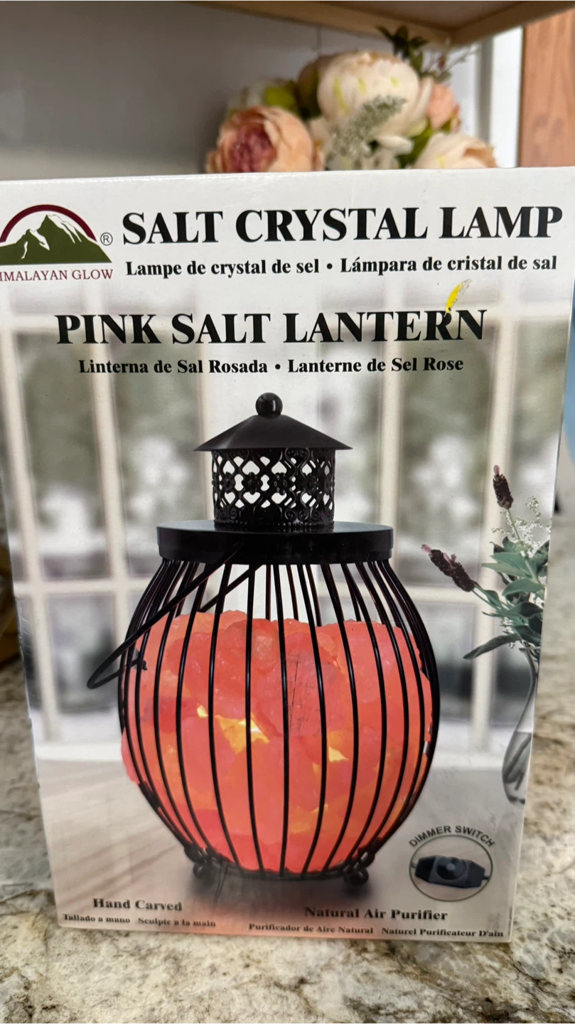 New Himalayan Glow Pink Salt Lantern Lamp