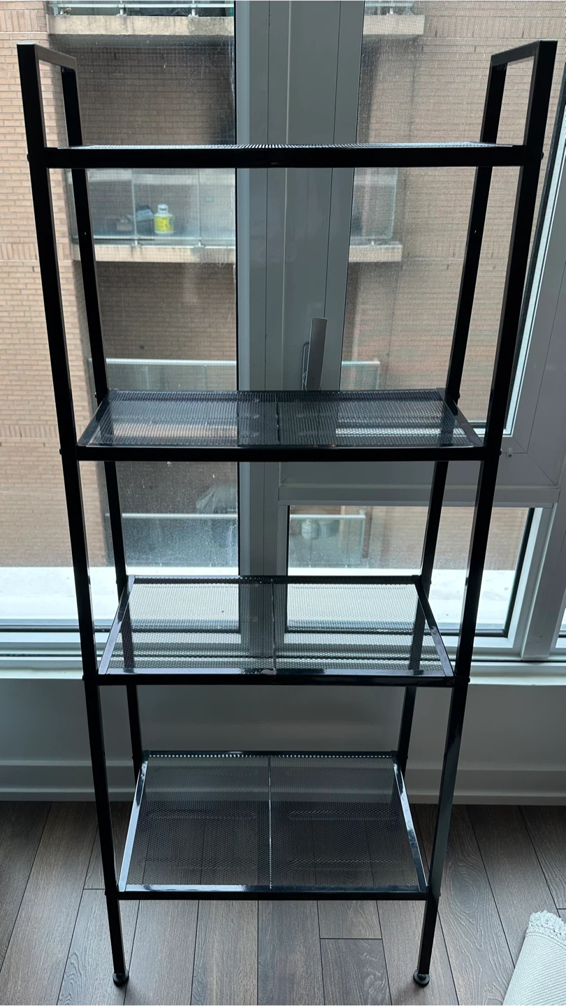 Black Metal Shelf Unit