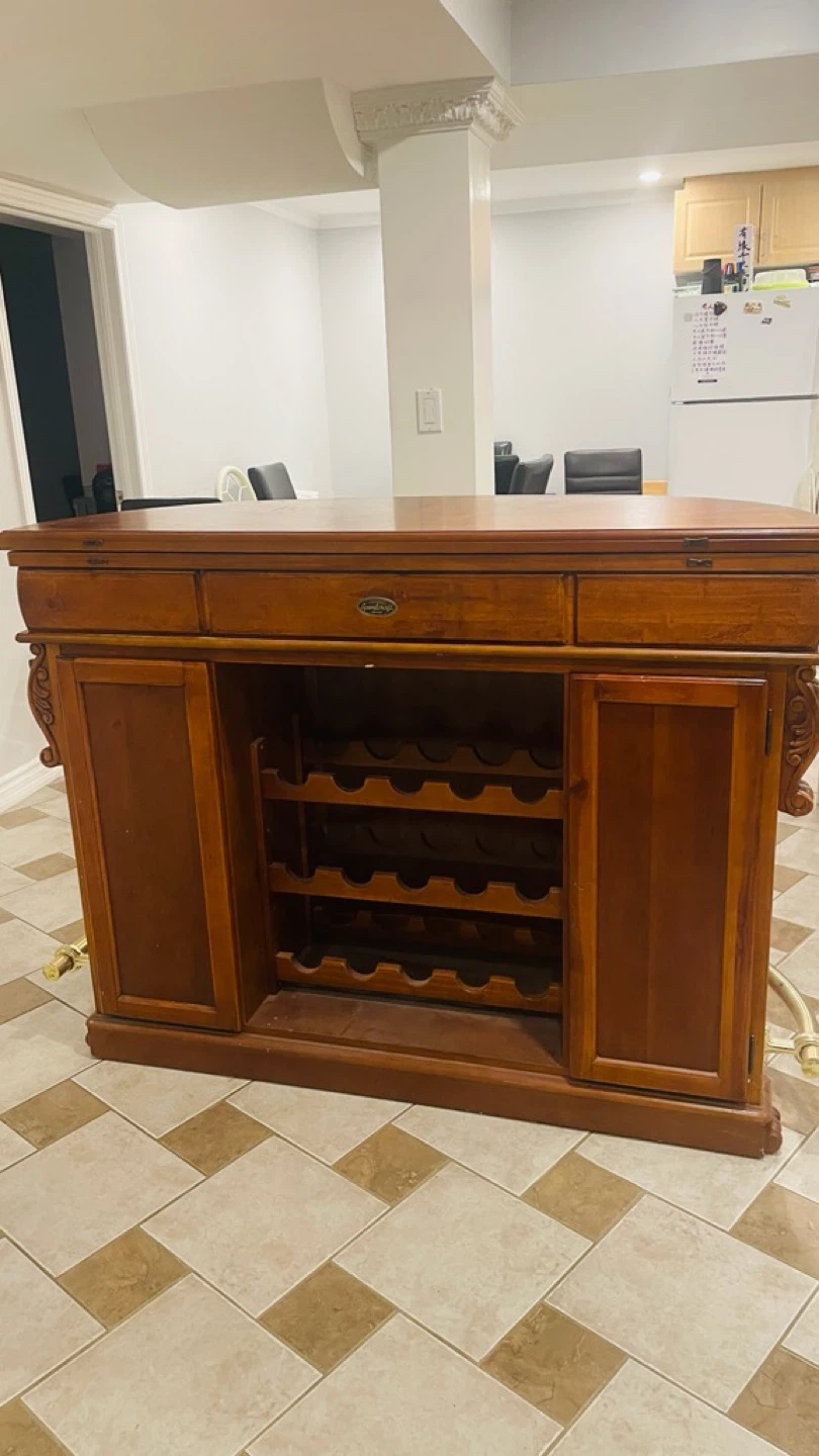 Convertible Poker/Roulette Table with Wine Rack - photo 3