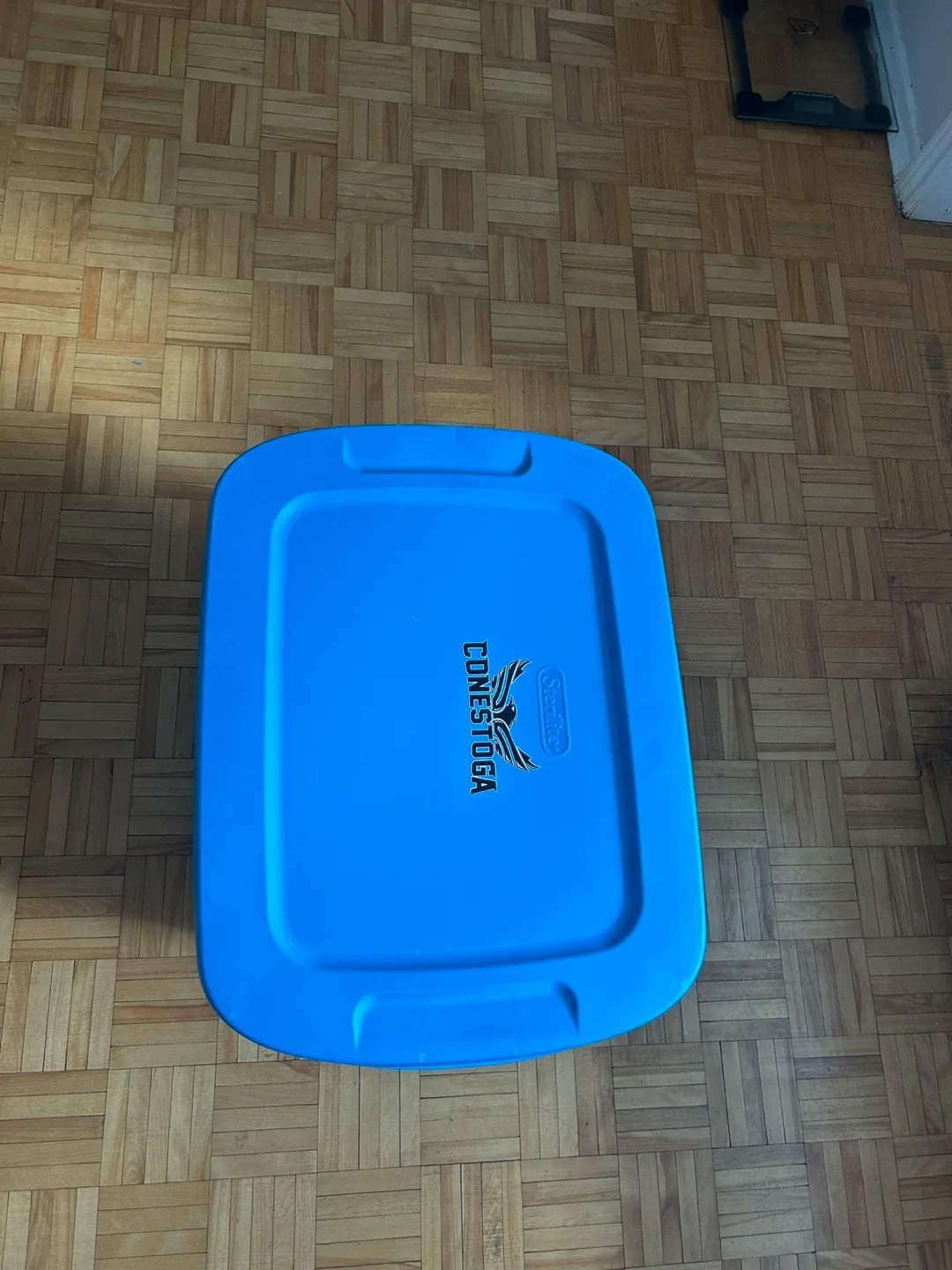 Sterilite Conestoga Blue Storage Bin image indicator(2)