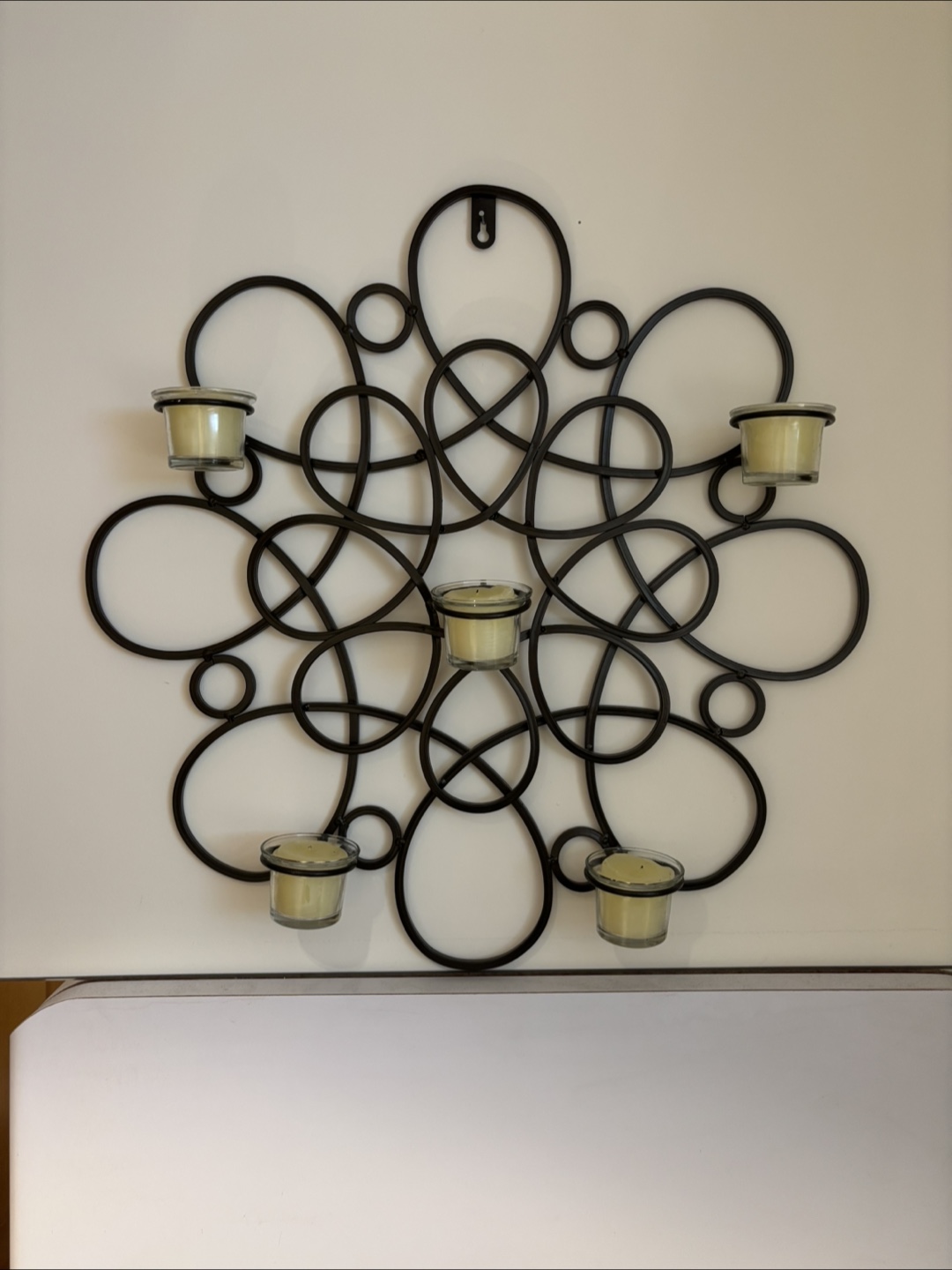 Metal Wall Candle Holder
