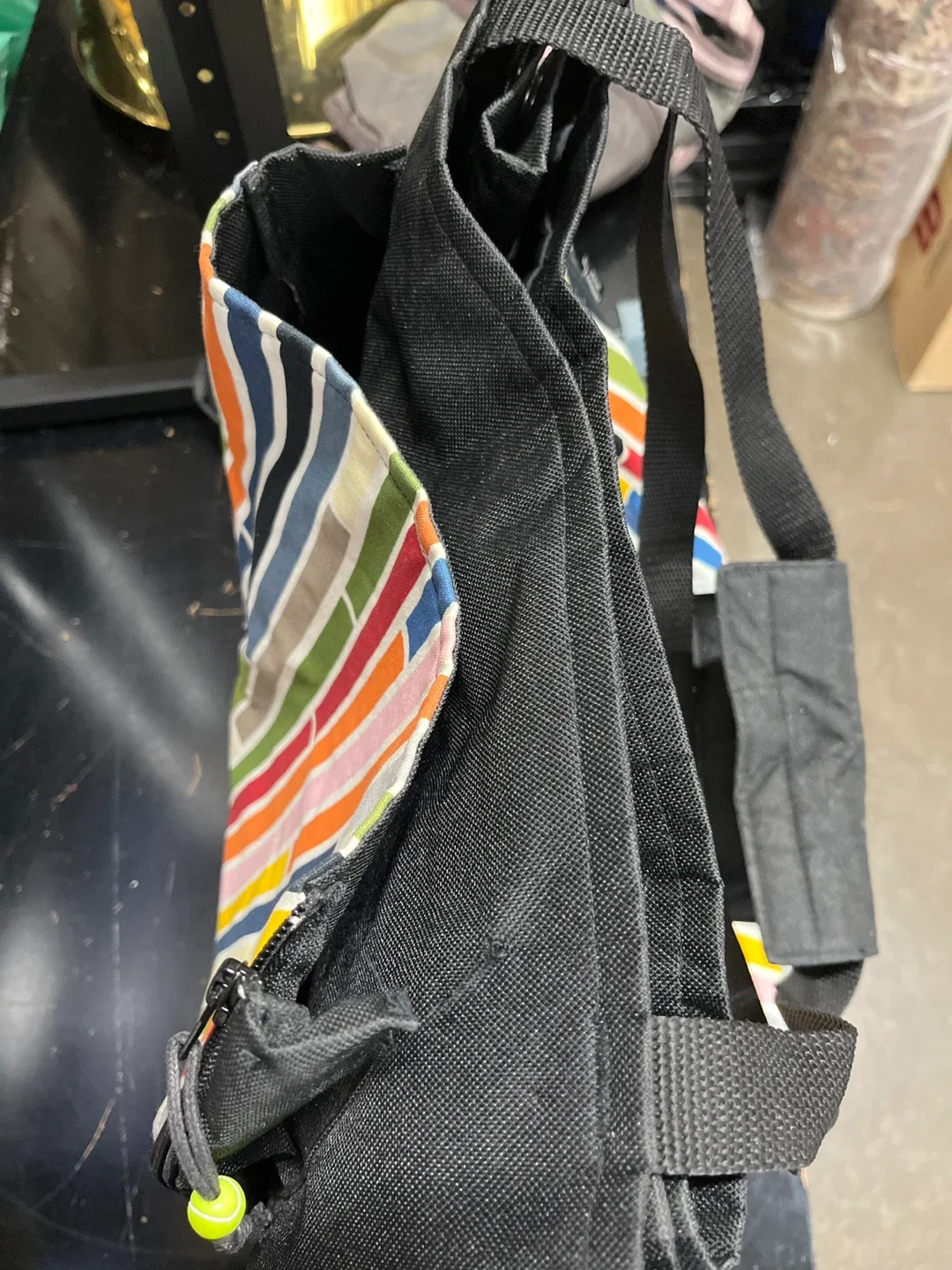 Traner Totes Gym-Tennis-Pickleball Bag with Colourful Stripes image indicator(6)