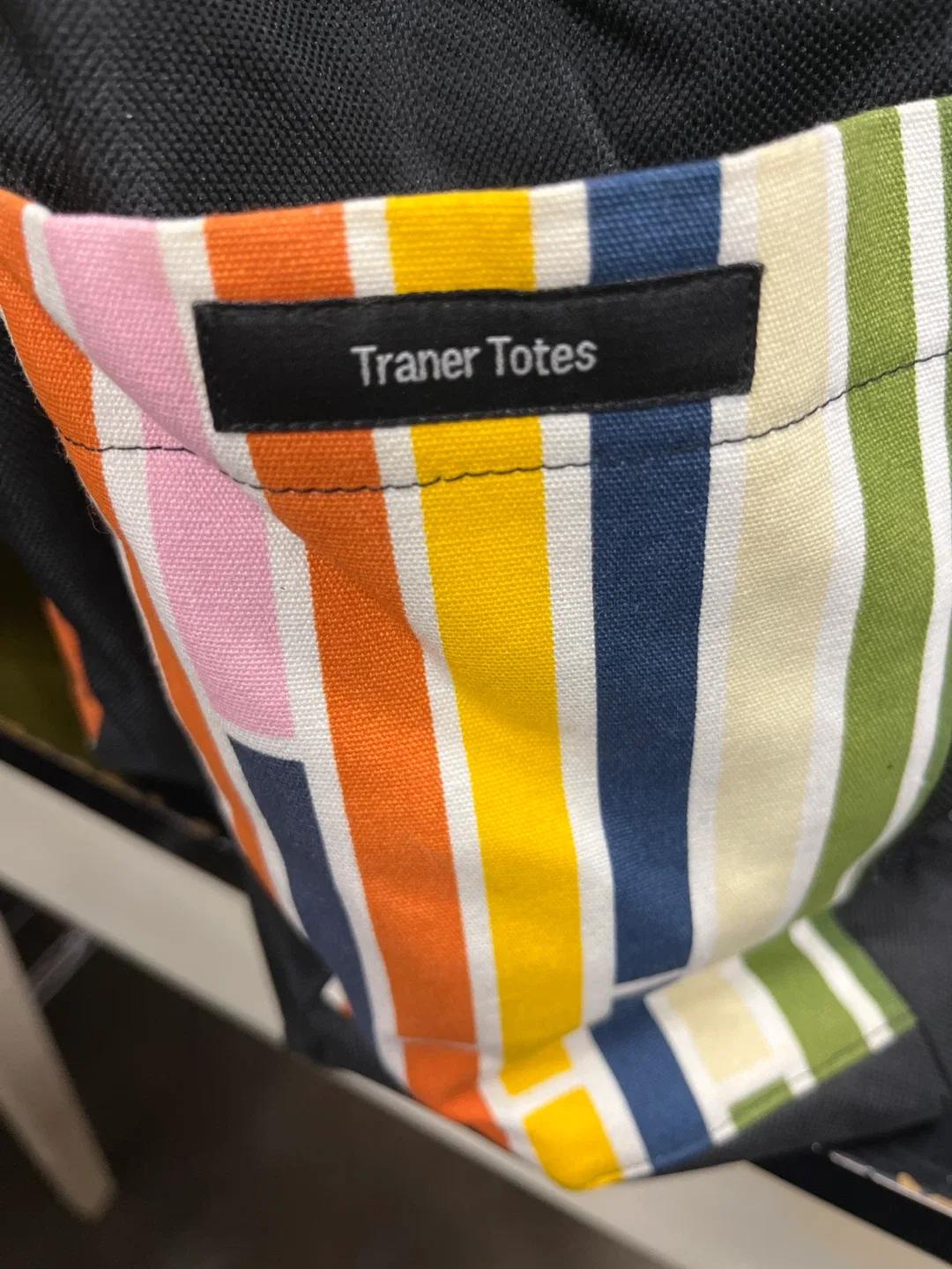 Traner Totes Gym-Tennis-Pickleball Bag with Colourful Stripes image indicator(9)