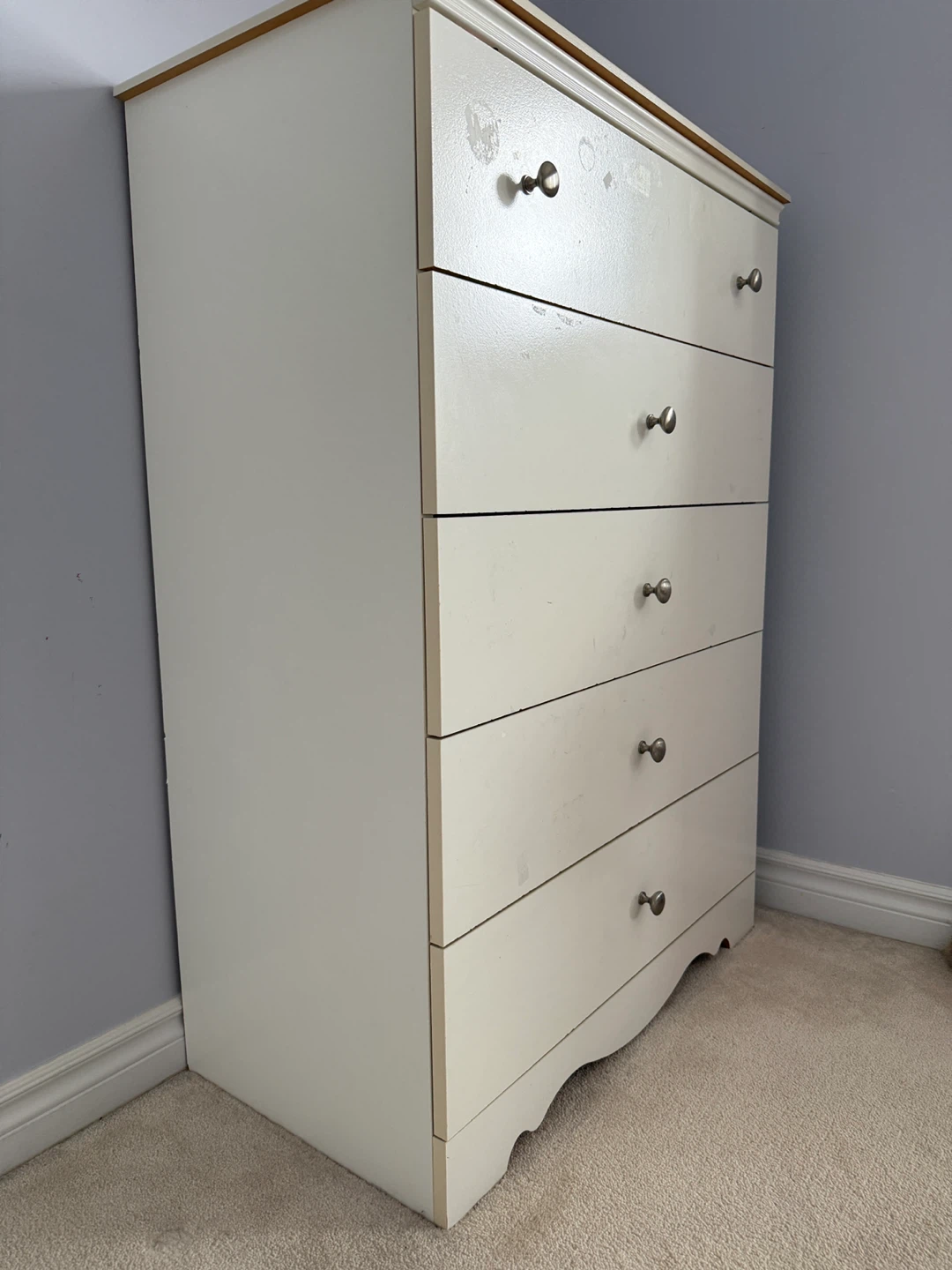 White 5-Drawer Dresser (31"x45") - photo 3