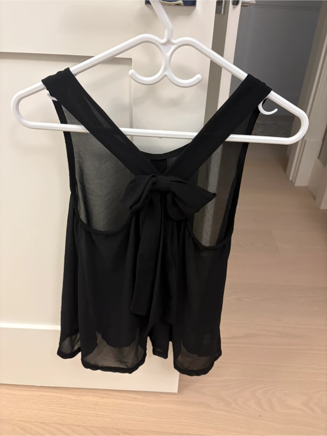 Black Sheer Tank Top - photo 2