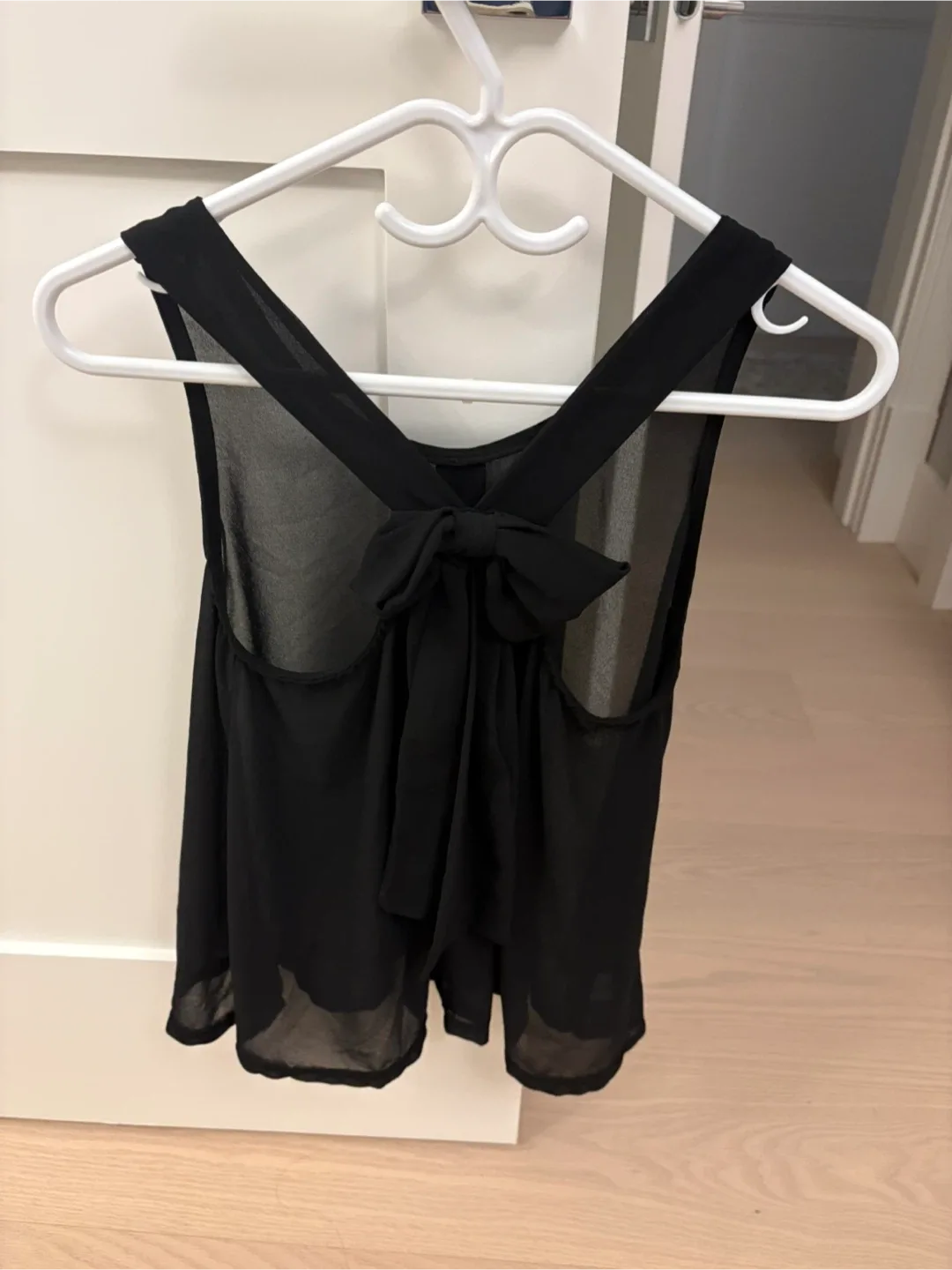 Black Sheer Tank Top image indicator(2)