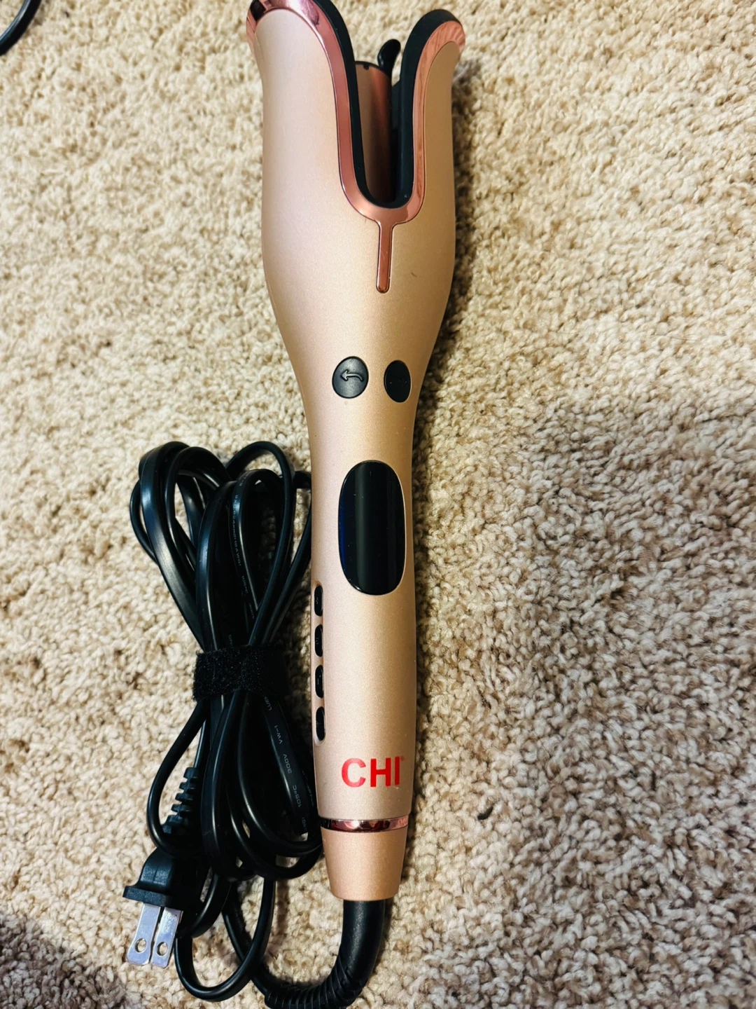 CHI Spin N Curl Ceramic Rotating Curler - Rose Gold