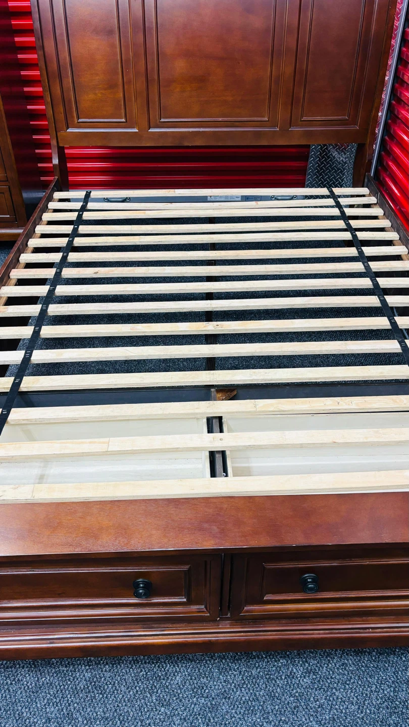 Wooden Bed Frame with Dresser - photo 3