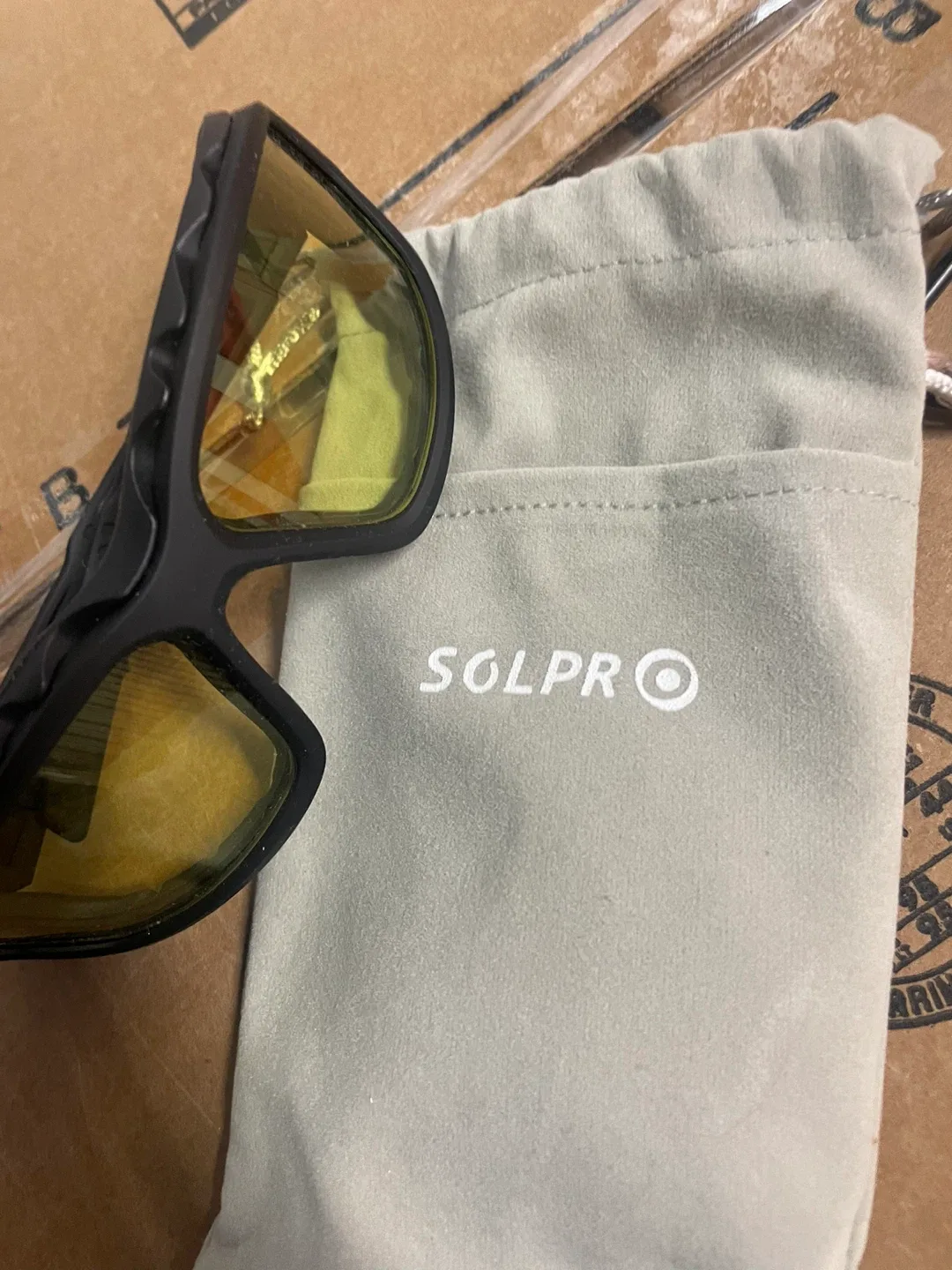 SOLPRO Yellow Lens Glasses with Pouch thumbnail
