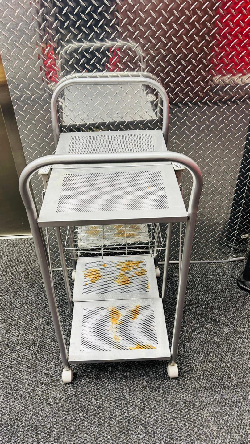 Silver Folding Serving Cart - photo 2