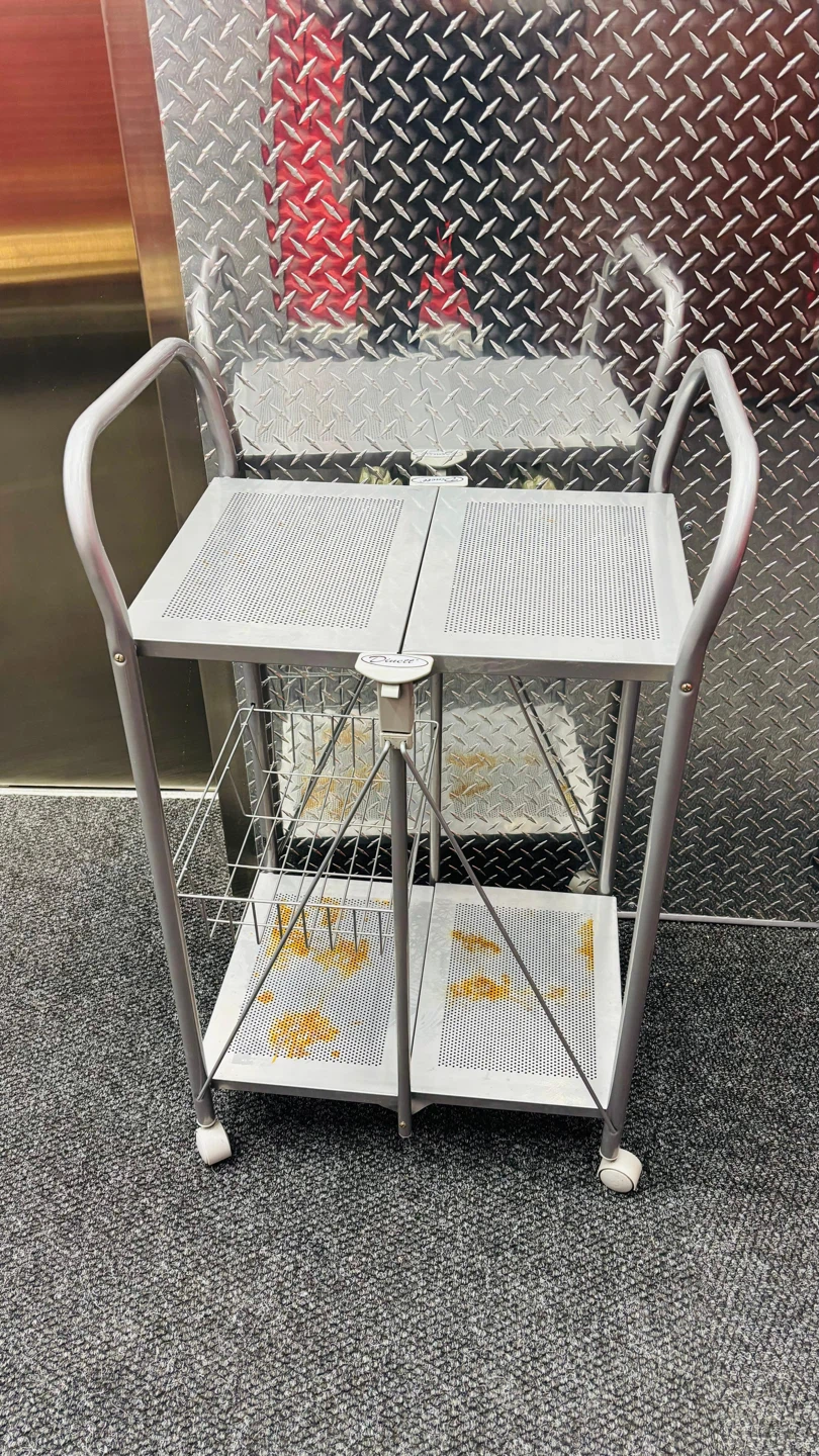 Silver Folding Serving Cart - photo 3
