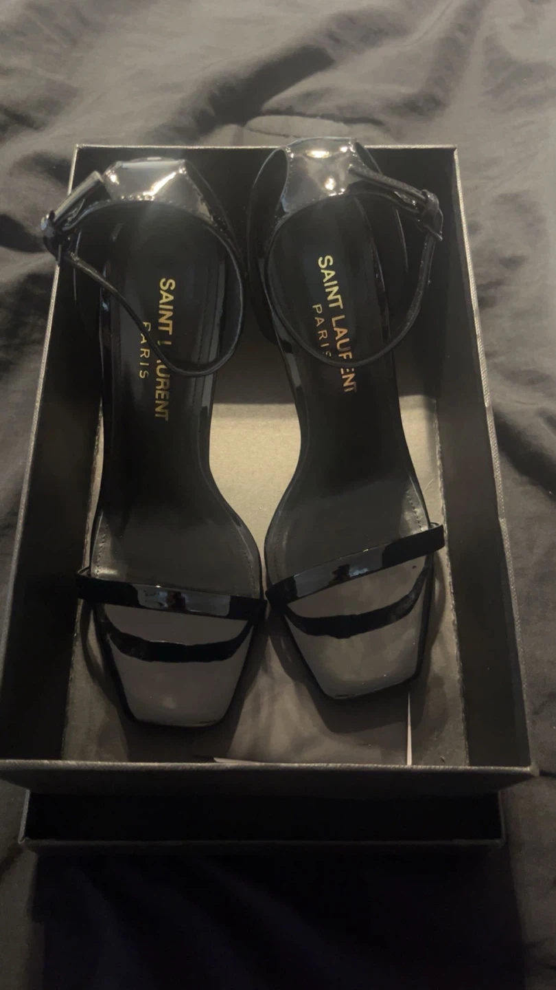 Saint Laurent Black Patent Heels - Size 37 - photo 3