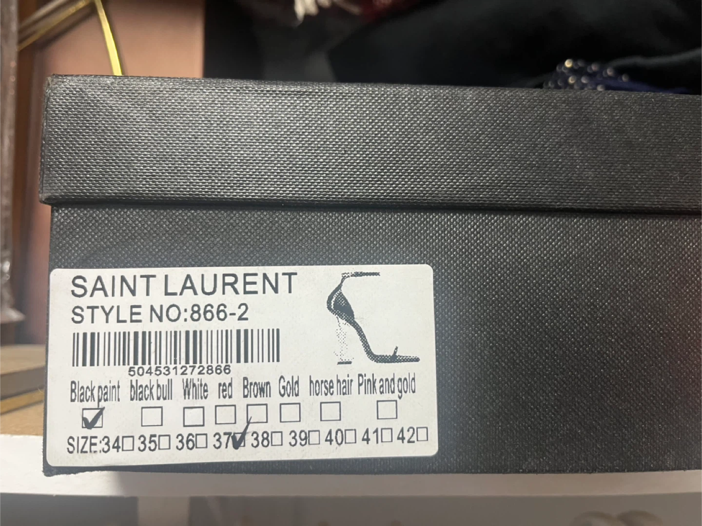 Saint Laurent Black Patent Heels - Size 37 - photo 2