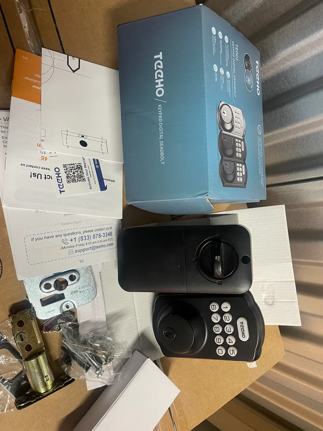 TEEHO Keypad Digital Deadbolt - New in Box image indicator(2)