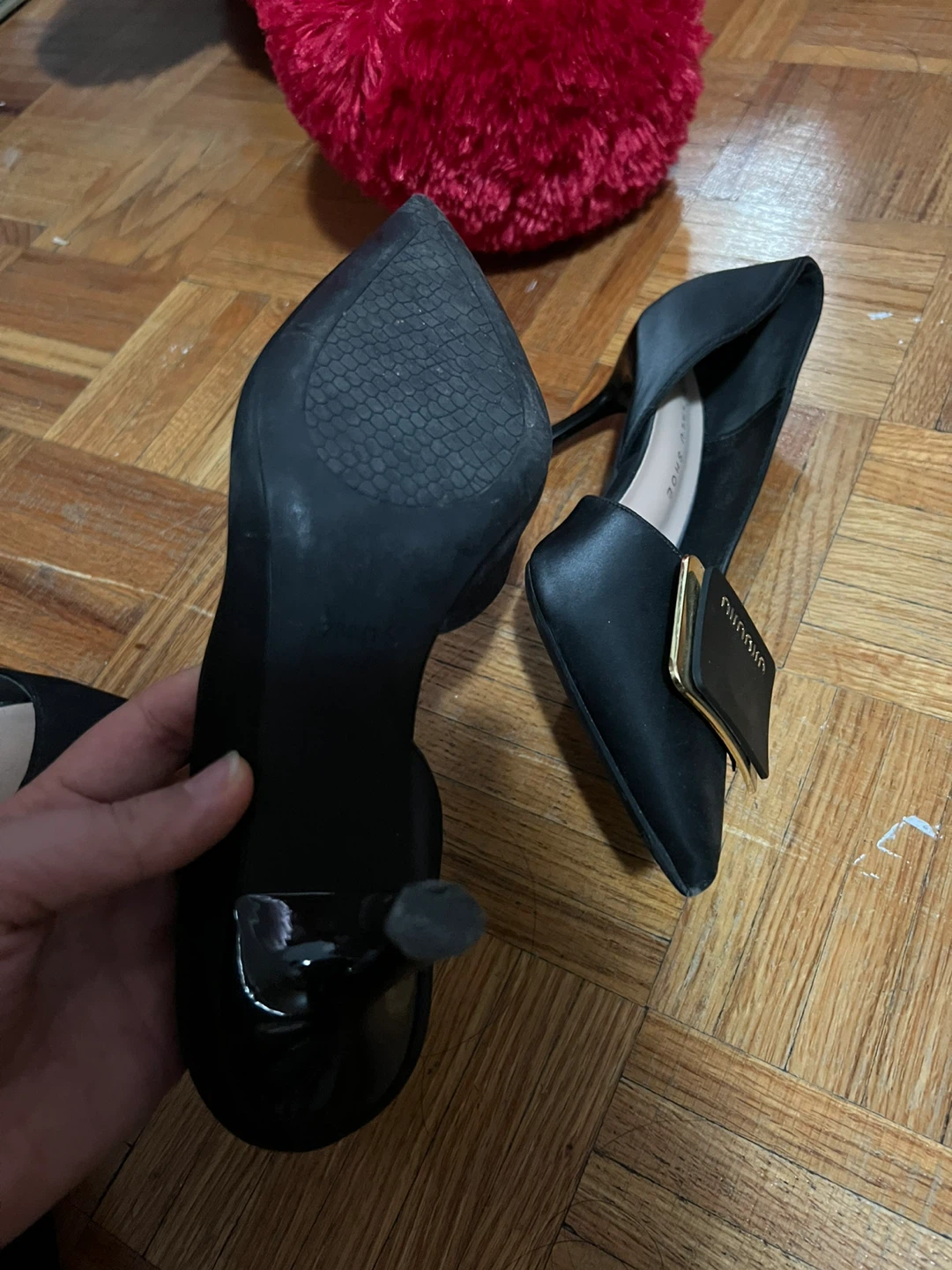 Kalu Shoe Black Heels, Size 6 - photo 3