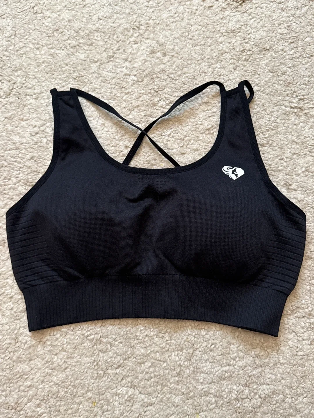 Women's Best Black Sports Bra thumbnail