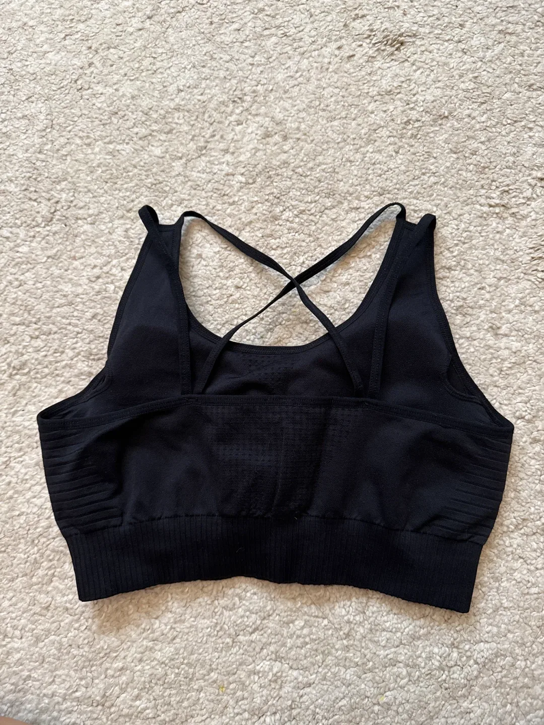 Women's Best Black Sports Bra image indicator(2)