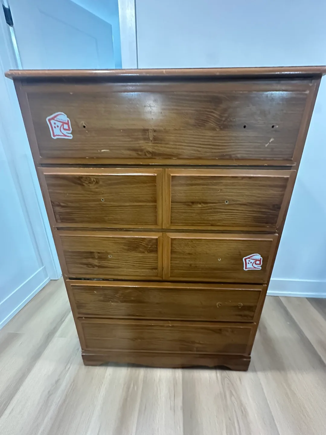 Wood Dresser & King Size Bed Frame image indicator(3)