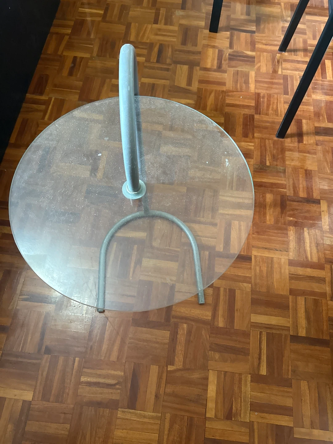 Glass Top End Table