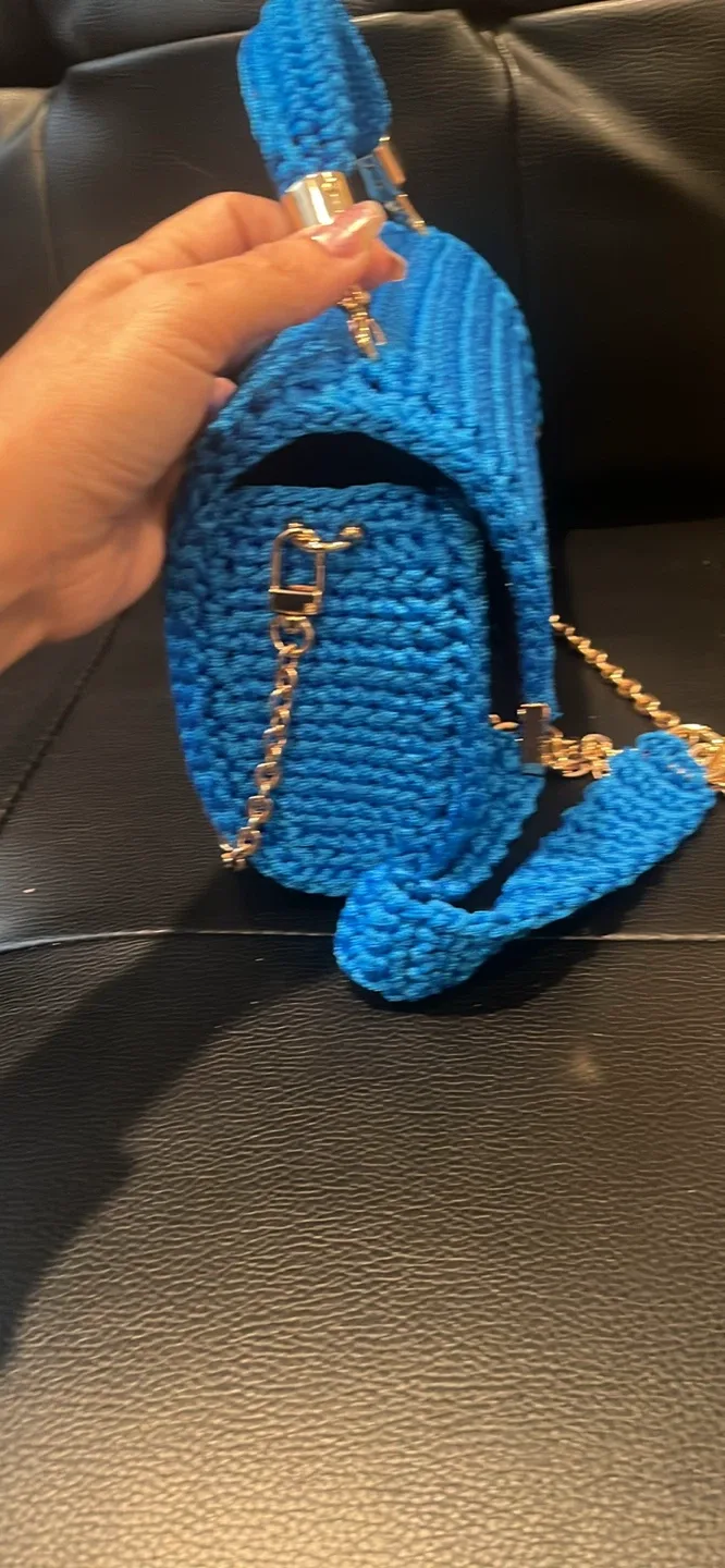 Crochet Handbag - Blue image indicator(2)