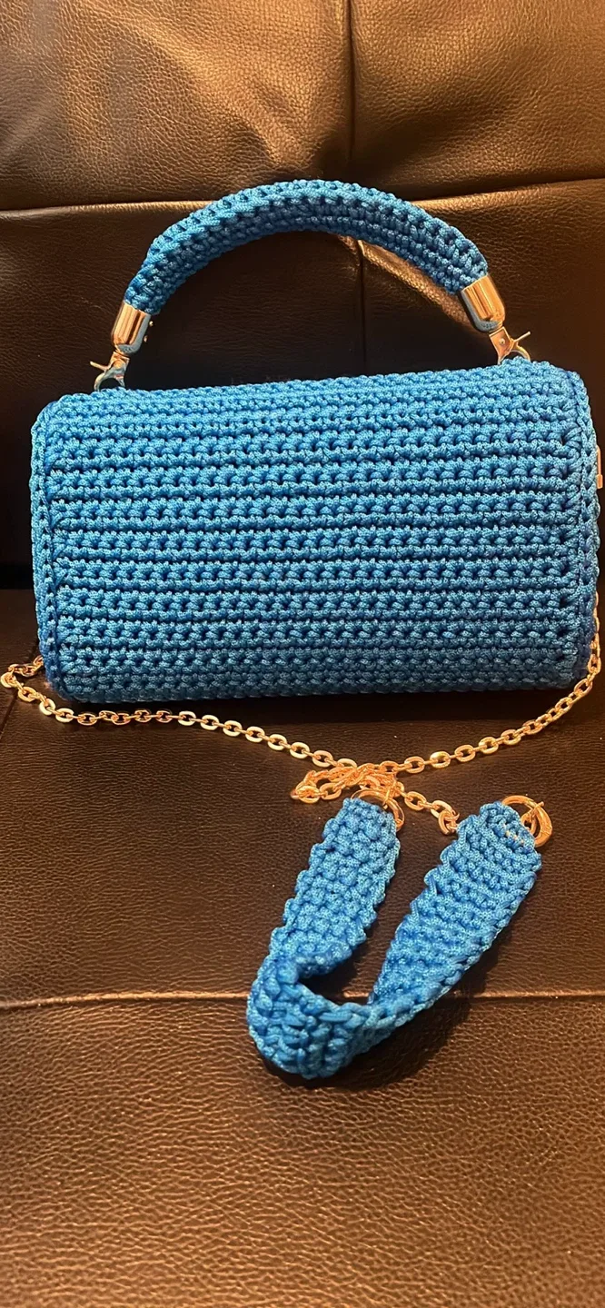 Crochet Handbag - Blue image indicator(3)