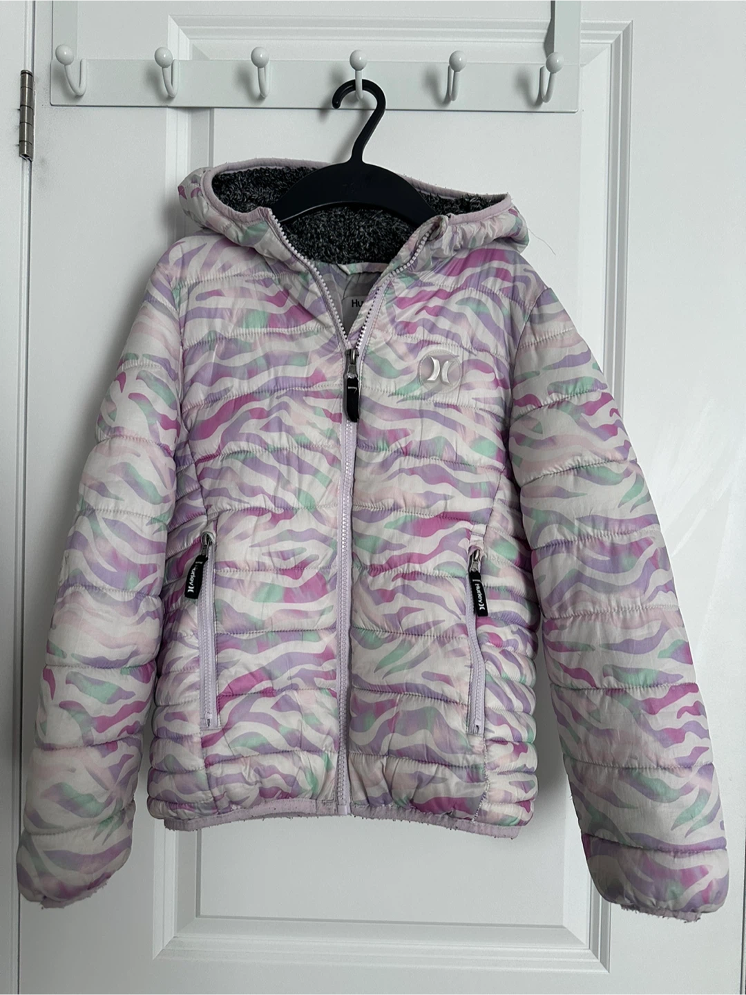 Hurley Girls' Puffer Jacket - Size S