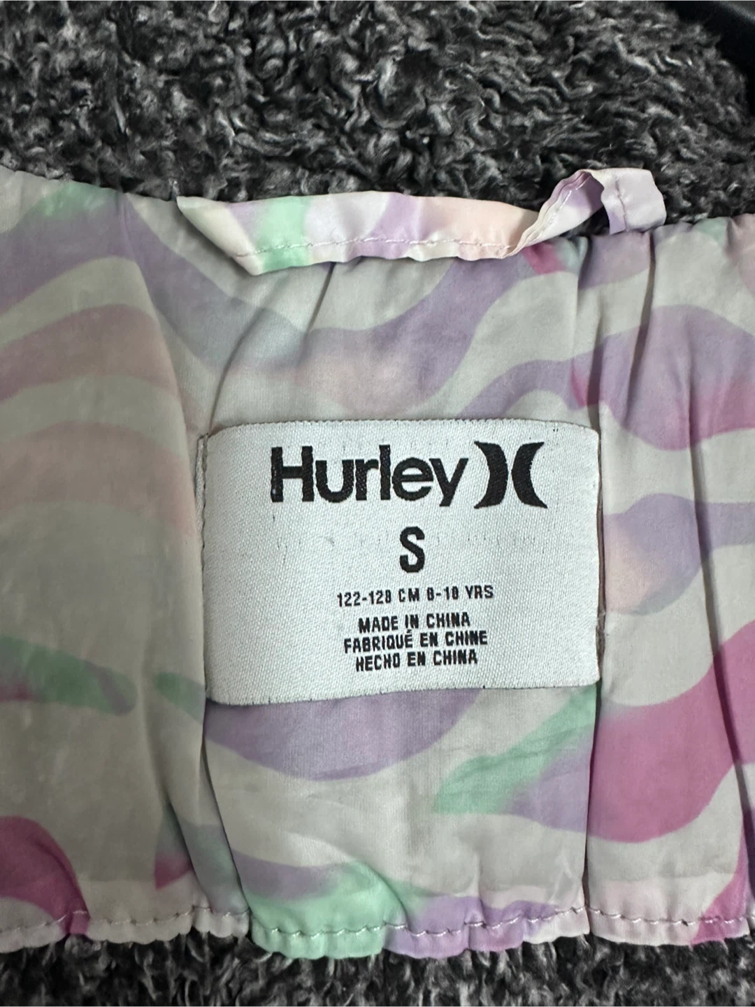 Hurley Girls' Puffer Jacket - Size S - photo 3