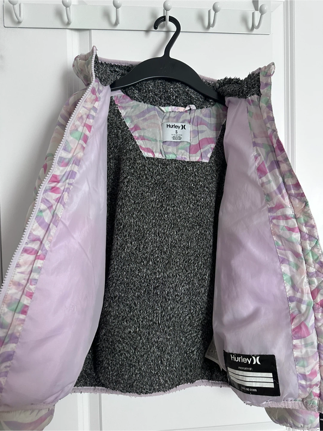 Hurley Girls' Puffer Jacket - Size S - photo 2