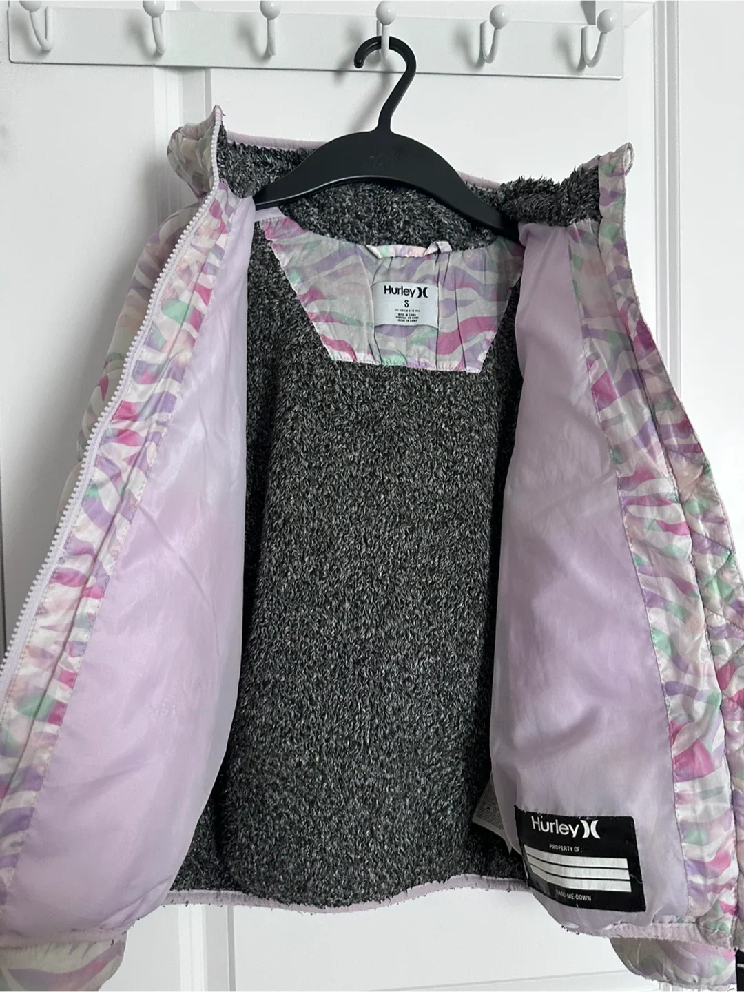 Hurley Girls' Puffer Jacket - Size S image indicator(2)