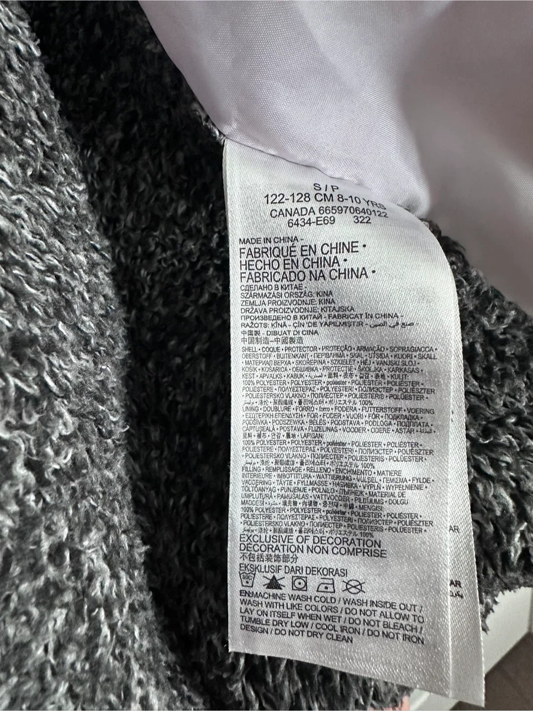 Hurley Girls' Puffer Jacket - Size S image indicator(4)