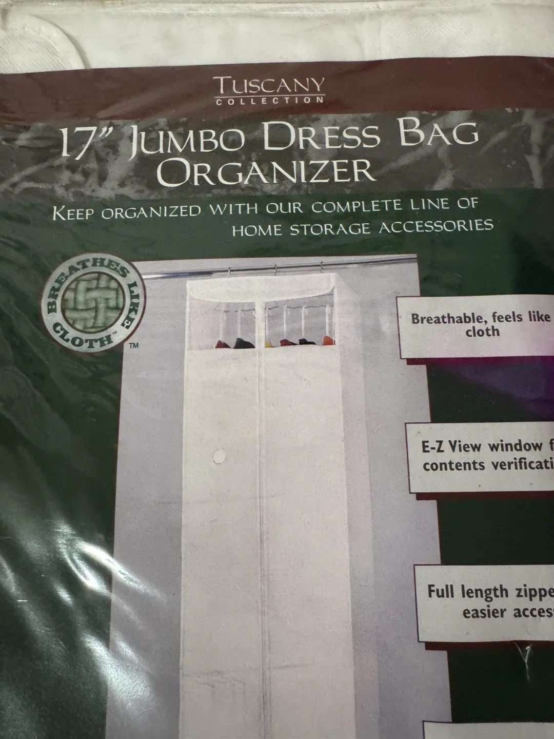 New Tuscany Collection 17" Jumbo Dress Bag Organizer image indicator(3)