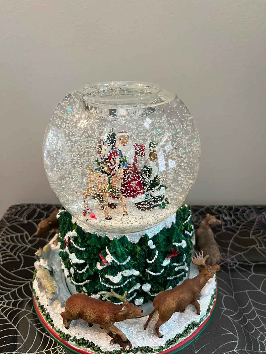 Partylite Santa Snow Globe Candle Holder - photo 2