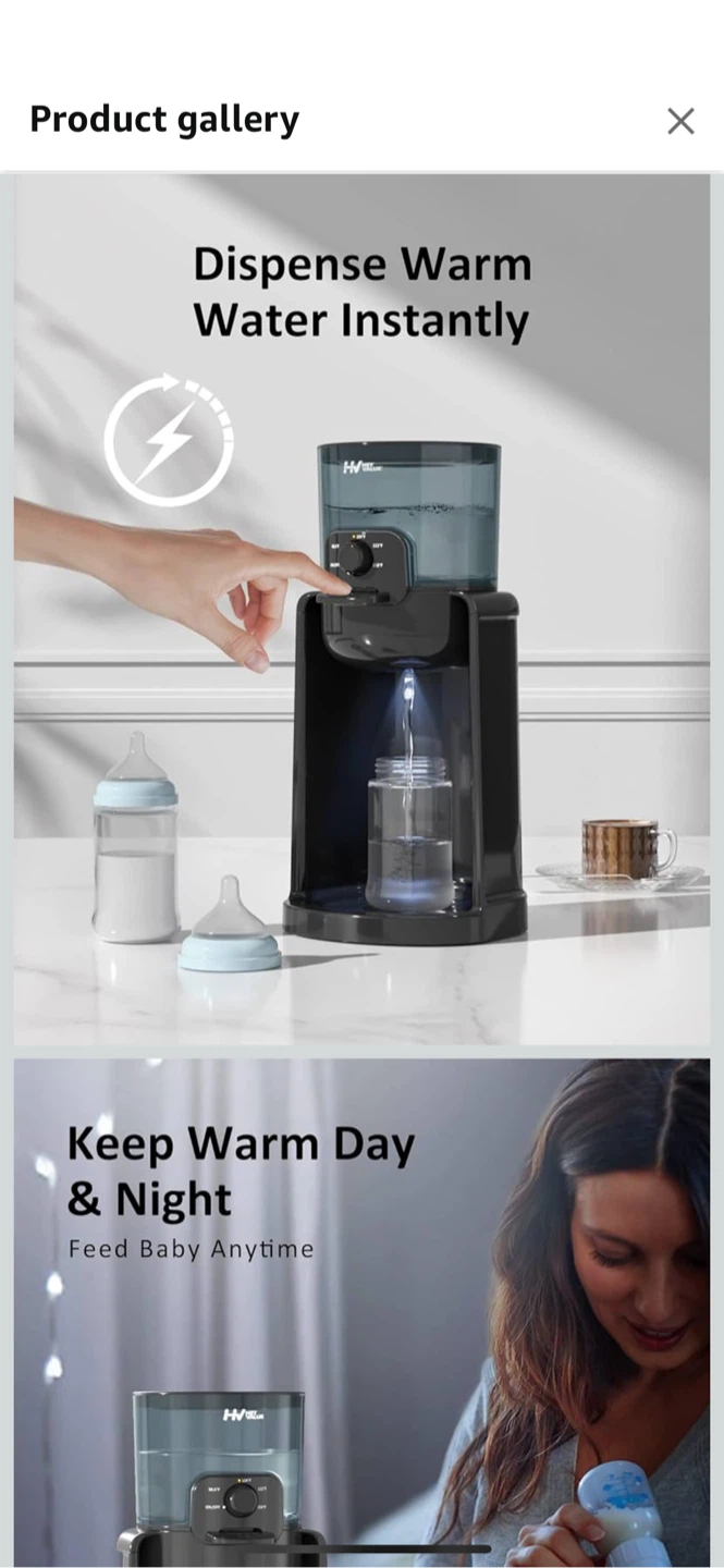 NEW w/o Box HeyValue Instant Baby Bottle Warmer - 1.1L - photo 3