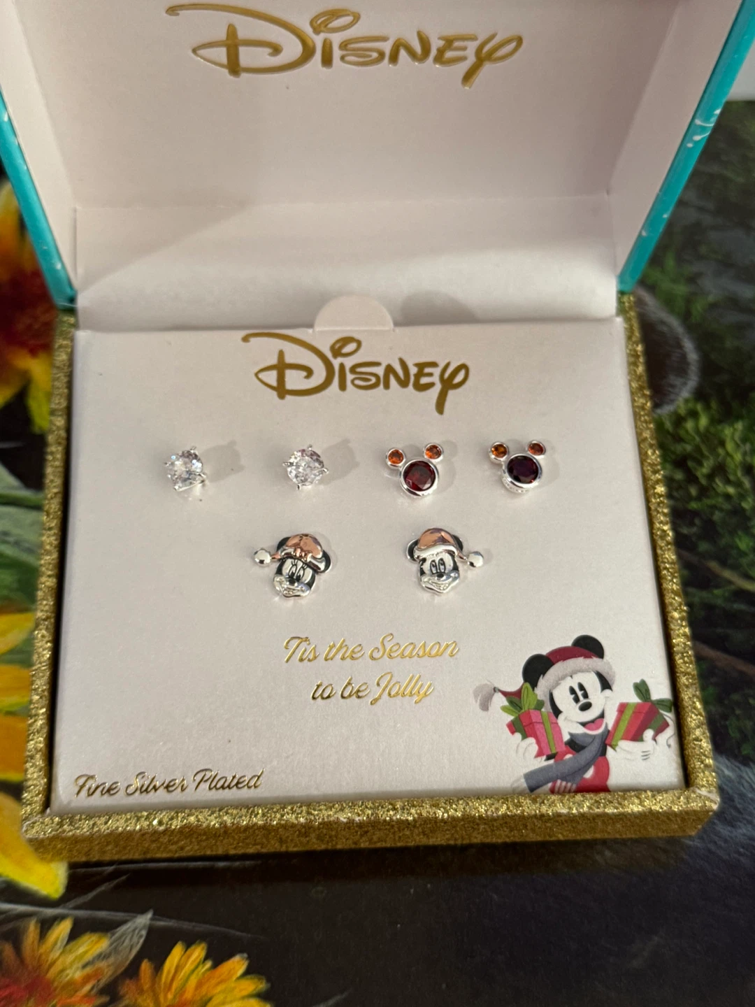 Disney Fine Silver Plated Earring Set - New - photo 2