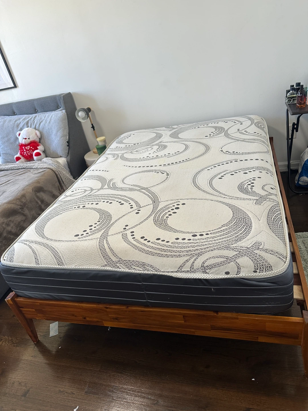Mattress and Wood Bed Frame - photo 3