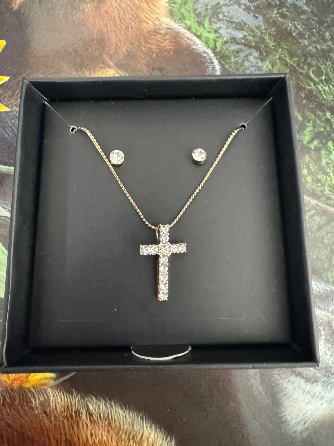 Cross Necklace & Earring Set