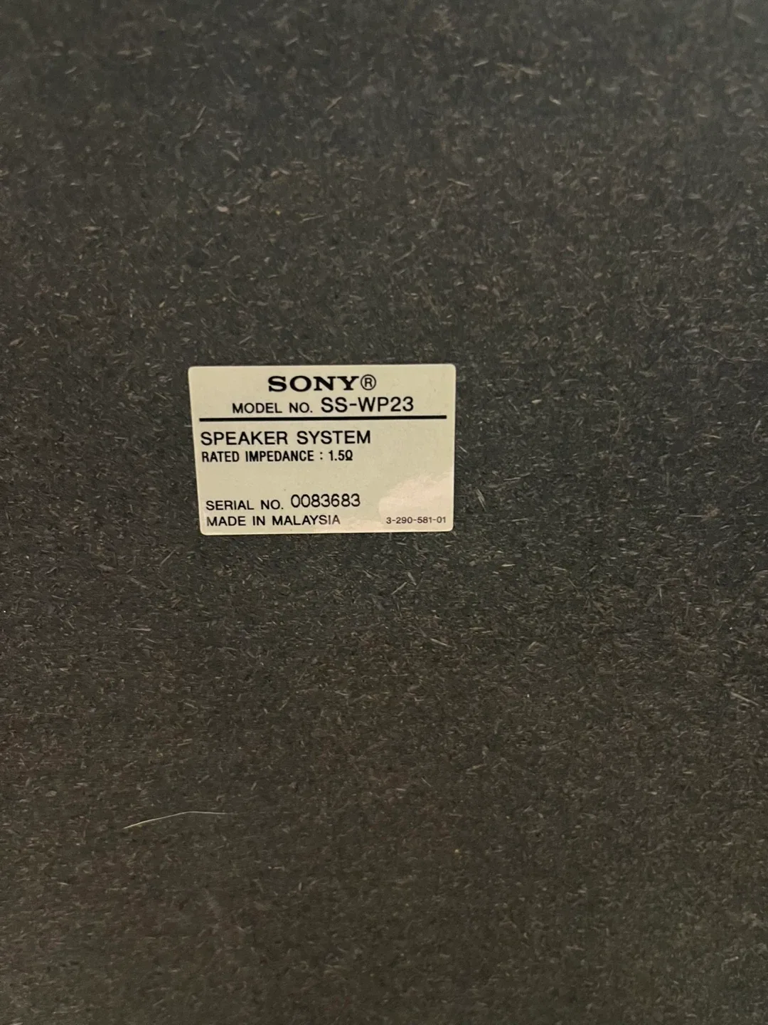 Sony SS-CNP23 & SS-SRP23F Speaker System image indicator(7)