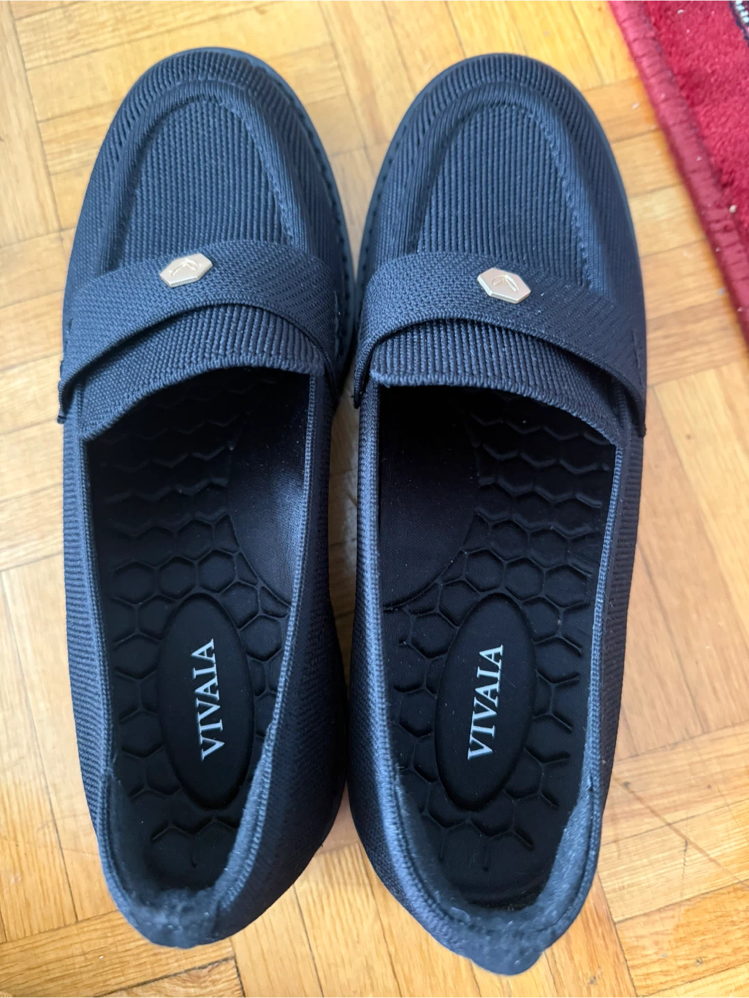 VIVAIA Black Loafers, Size 9 - photo 2