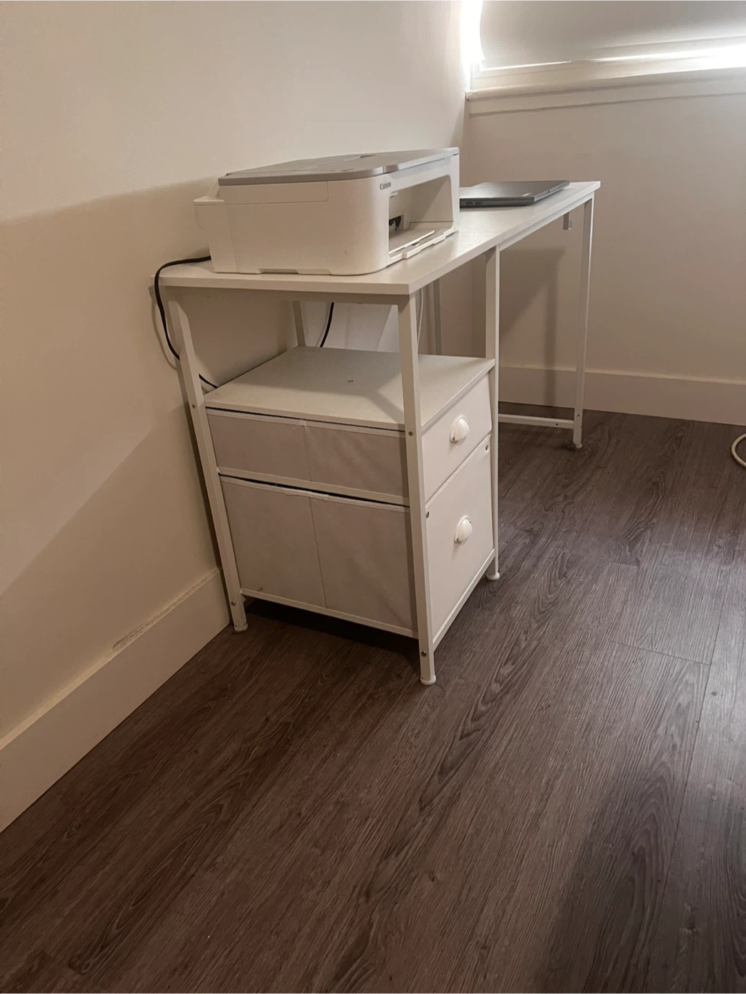 Computer desk with power outlet - photo 2